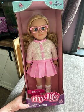 Clara 18-inch Kids Doll in Pink Outfit